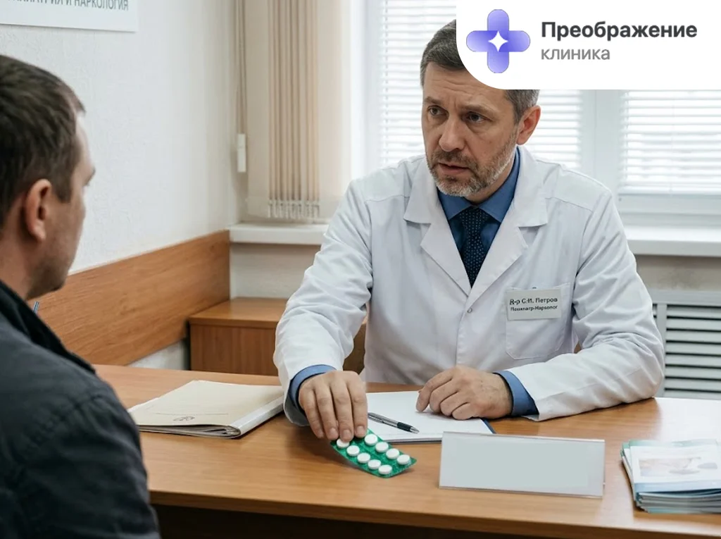 Консультация психиатра в клинике Рязани об опасности псевдокодирования транквилизаторами